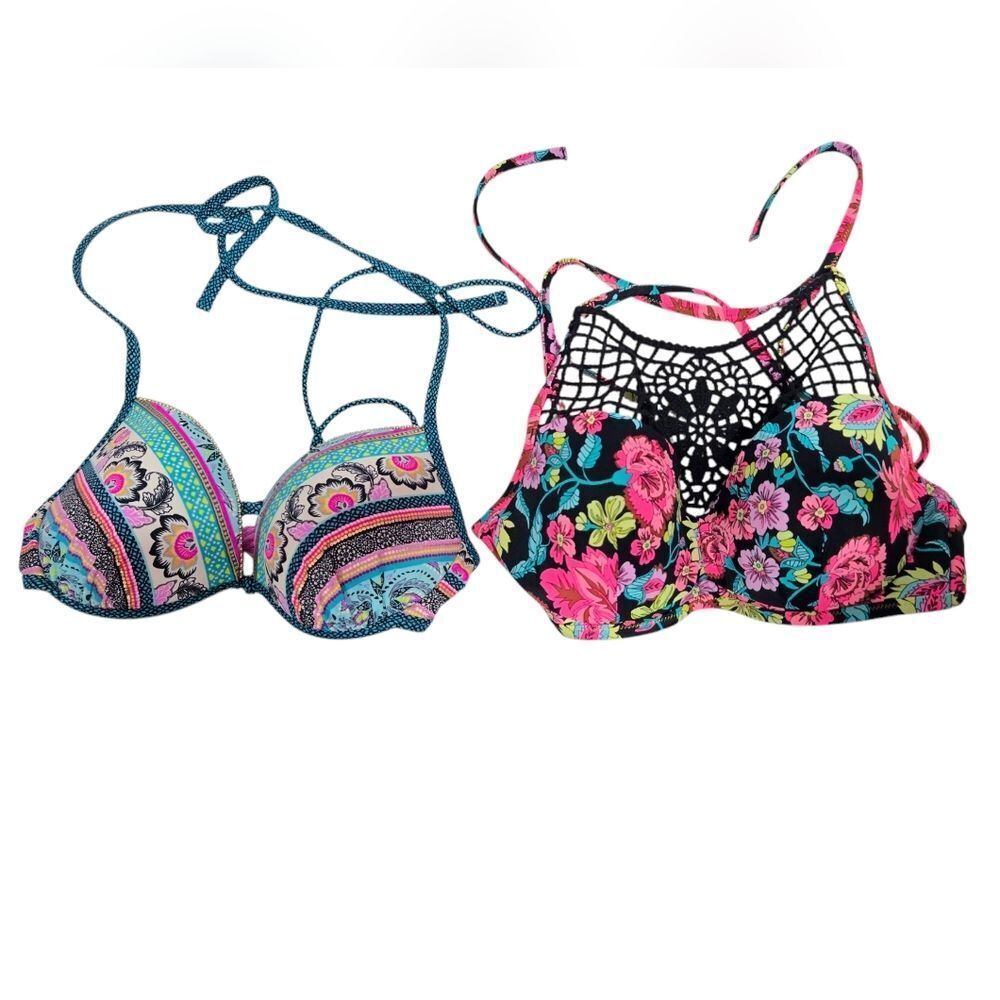 SET OF 2 Shade And Shore Size 34 D Bikini Bras